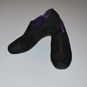 Vaneli Black Suede Wedge Slip-on